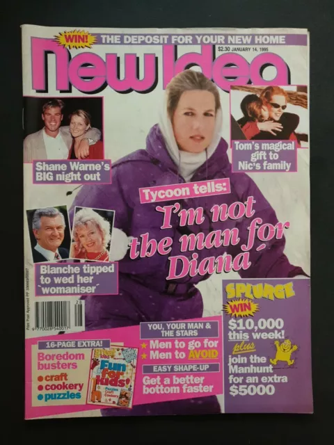 NEW IDEA - Australian Entertainment Magazine January 14, 1995 PRINCESS DIANA