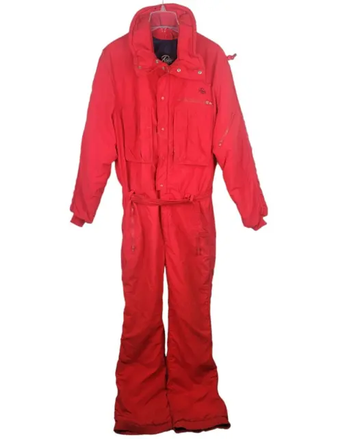 VINTAGE ROFFE SKI Suit XL Womens Red Snowsuit Snowmobile Thinsulate USA ...