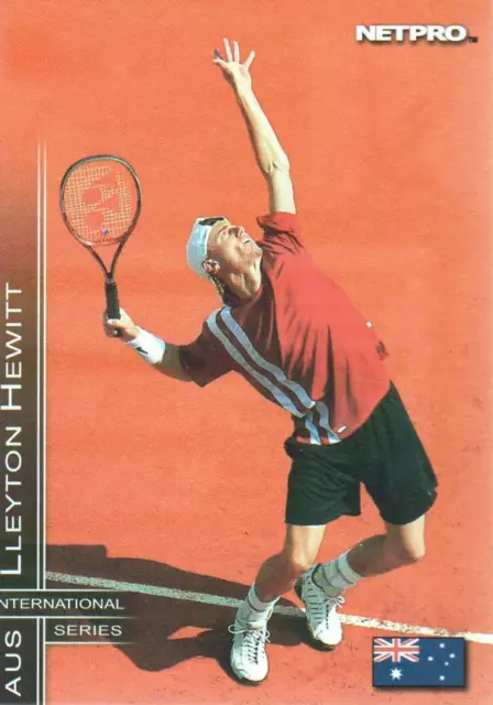 40) LLEYTON HEWITT Hall Of Fame (?) 2003 NetPro INTERNATIONAL Tennis Card #3 LOT