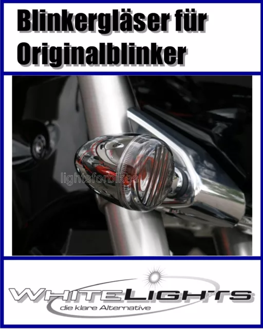 schwarze Blinker Gläser Suzuki C 800 C 1500 Volusia ab 2004 smoked signal lenses