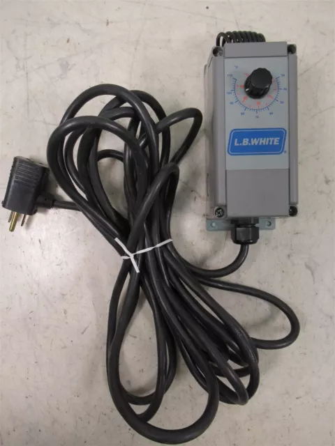 L.B. White Portable Heater Thermostat 20' Power Cord For Propane / NG Heaters