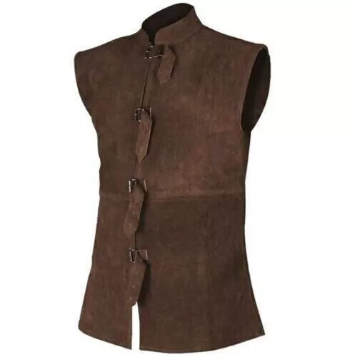 Woodsman Mittelalterlich Viking Leder Körper Armor Cosplay Kostüm Jacke