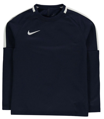 Nike Academy Crew Sweater Junior Boys Navy Misura UK 5-6*REF146