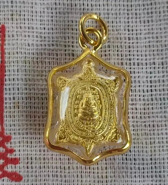Tiny Pendant Tao Turtle LP Liew Talisman Thai Amulet success healthy long life