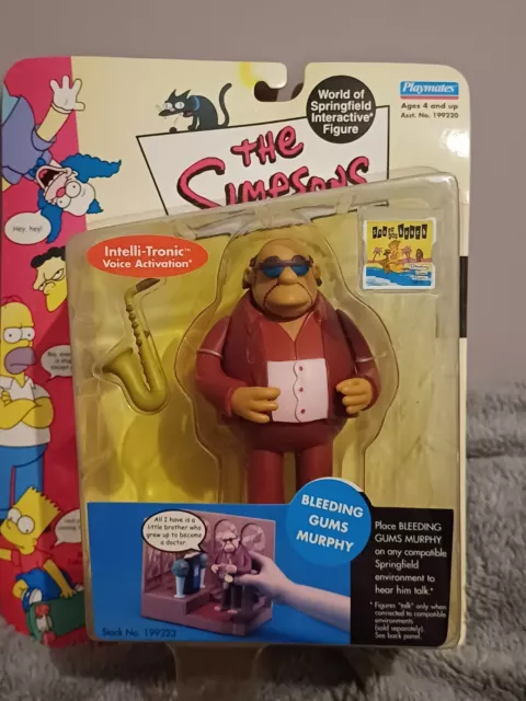 The Simpsons Bleeding Gums Murphy Figure World Of Springfield BRAND NEW