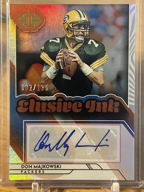 2022 Panini Illusions Don “MAGIC MAN” Majkowski Elusive Ink AUTO /125 GB Packers