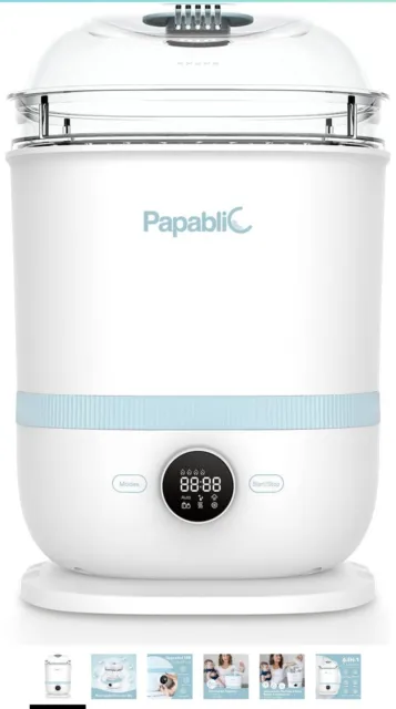 NEW! Papablic 6-in-1 Baby Bottle Sterilizer and Dryer Pro