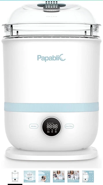 NEW! Papablic 6-in-1 Baby Bottle Sterilizer and Dryer Pro