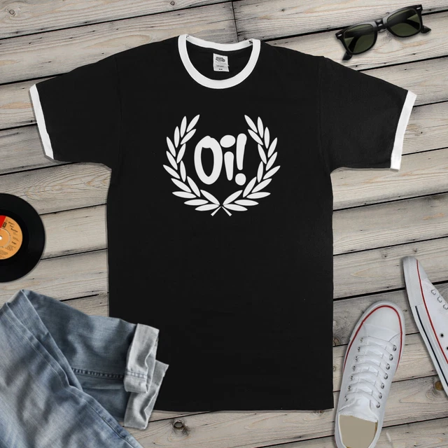 Ska Ringer T-Shirt Unisex: Maglia In Puro Cotone, Stampa Di Qualità, Due Colori, Taglie S-XXL