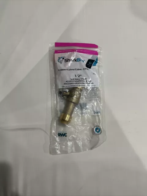 Sharkbite 1/2'' X 1/2'' Brass Push Fit Ball Valve