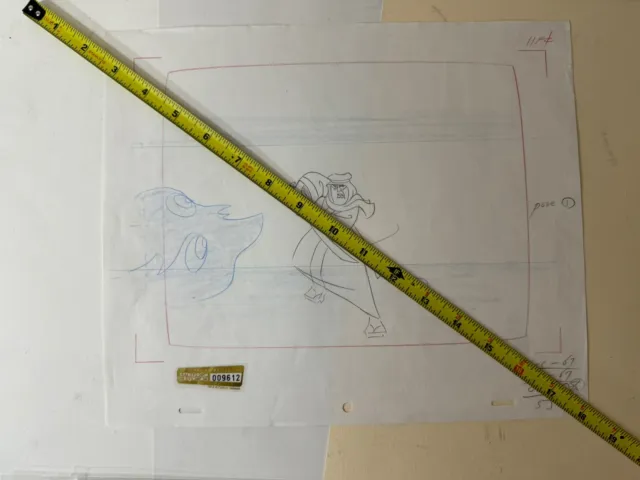 Samurai Jack Original Production Art Layout Sketch Cel Cartoon Network COA