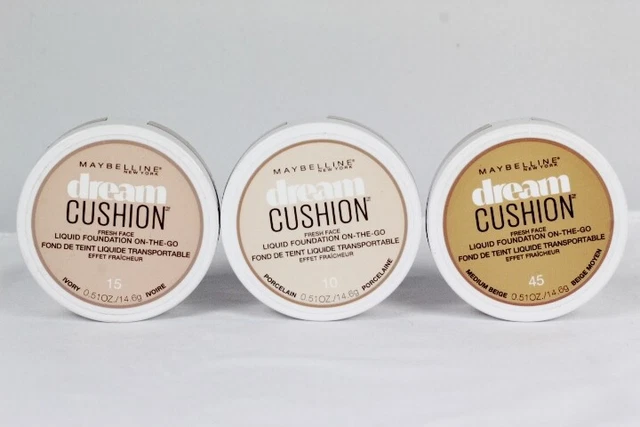 Maybelline Dream Cushion Fresh Face Liquid Foundation Choose Your Color 0.51Oz