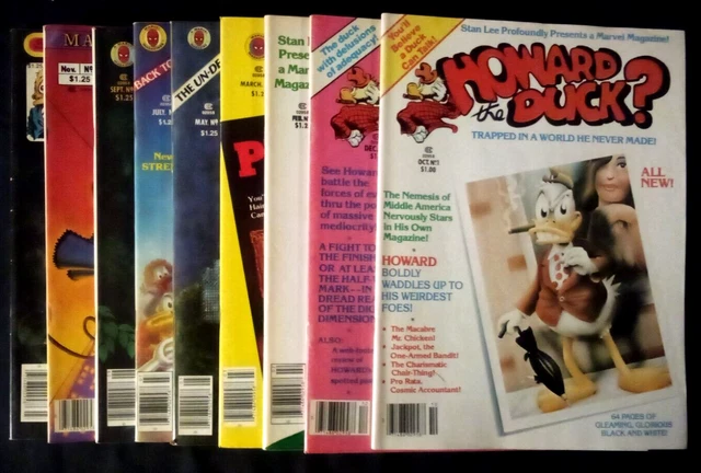 Howard The Duck Marvel Magazine #1-9