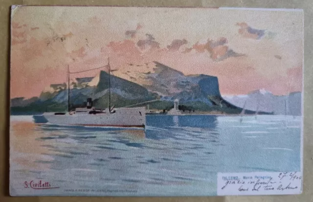 Palermo - Monte Pellegrino - S.civiletti - Viaggiata - 1904