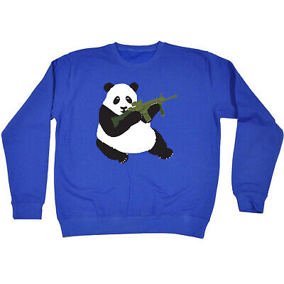 Armed Panda - Mens Womens Novelty Clothing Funny Sweatshirts Jumper Sweatshirt