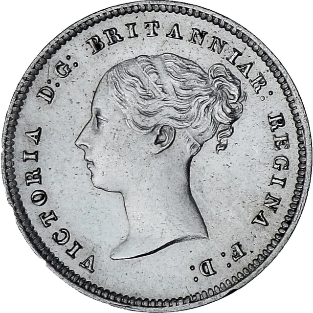 [#347861] Regno Unito, Victoria, Maundy, 4 Pence, 1863, London, SPL, Argento, KM