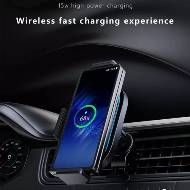 For Samsung Galaxy Z Fold 2 3 4 5 Wireless Charger Automatic Car Holder Mount AU 3