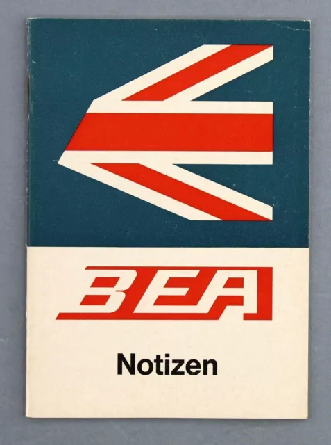 Bea British European Airways German Notizen Notebook Trident Bac1-11 Super B.e.a
