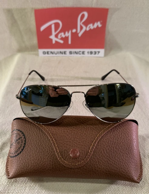 Ray-Ban Aviator Sunglasses Silver Frame Silver G-15 Mirror Lenses RB3025 58mm XL Ray-Ban Aviator Sunglasses Silver Frame Silver G-15 Mirror Lenses RB3025 58mm XL