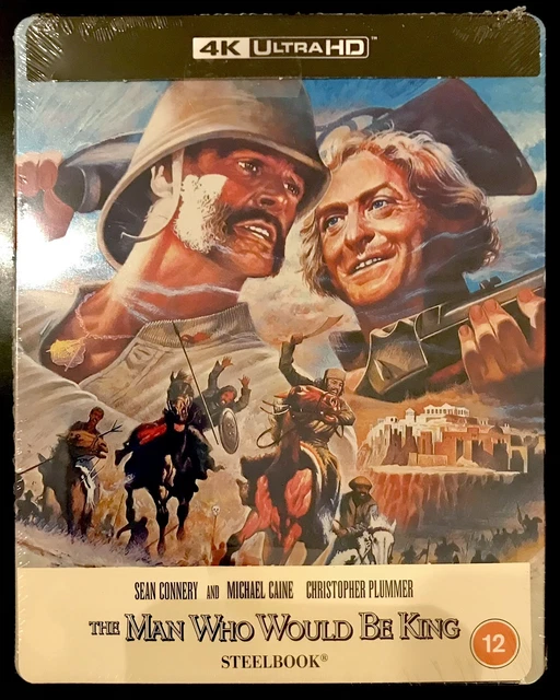 THE MAN WHO Would Be King (1975) UK 4K Ultra HD (UHD) Steelbook *NEW ...