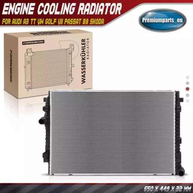 Engine Cooling Radiator for Audi A3 TT VW Golf VII Passat B8 Skoda Octavia III