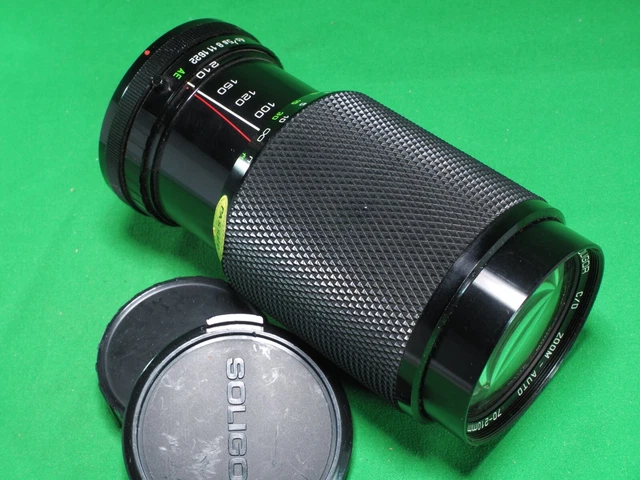 SOLIGOR 70-210MM f4.5 MACRO C/D AE MANUAL FOCUS LENS canon cd mount