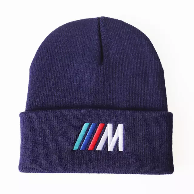 BMW M Logo Herren Racing Beanie Kappe Geschenk Mode Power Mütze Sport Motorsport NEU 3