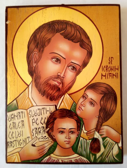 Icon Saint Jerome Aemilian Hieronymus / Icona San Girolamo Emiliani Gerolamo
