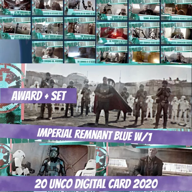 Topps Star Wars Card Trader Award Set (1+19) Imperial Remnant Blue 2020 Digital