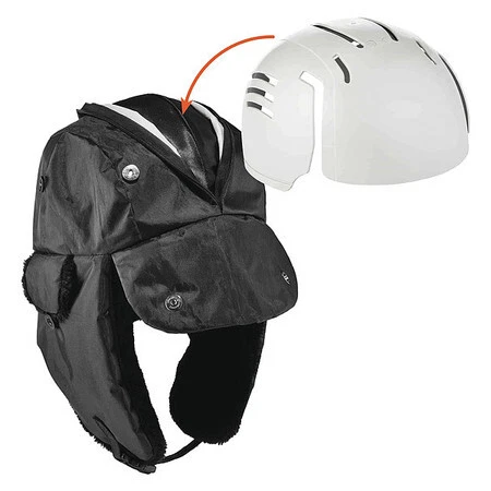N-Ferno By Ergodyne 6802Zi Trapper Hat,Over The Head,L/Xl,Black