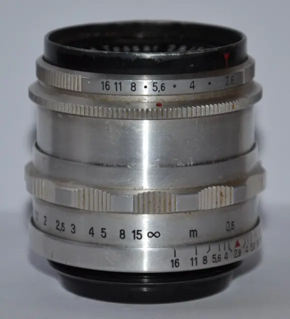 Carl Zeiss Jena Tessar 2,8/50 T Kamera Objektiv Camera Lens M42 4185399