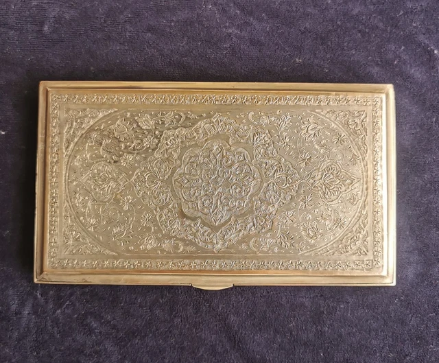 COFFRET ANCIEN EN argent massif Perse poinçon 84 époque Resa Shah EUR 490,00 - PicClick FR