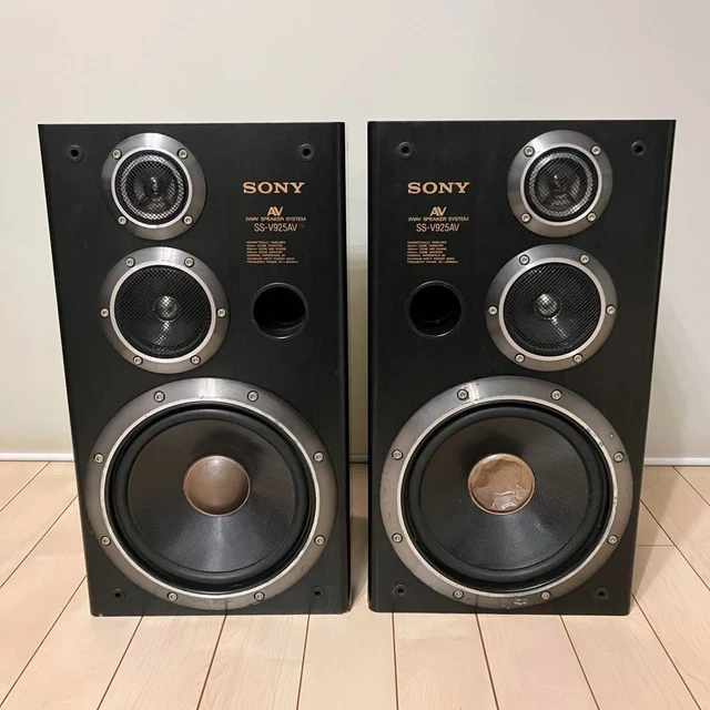 Paire D'enceintes Sony SS-V925SV Testées - En Bois, Filaire, Occasion