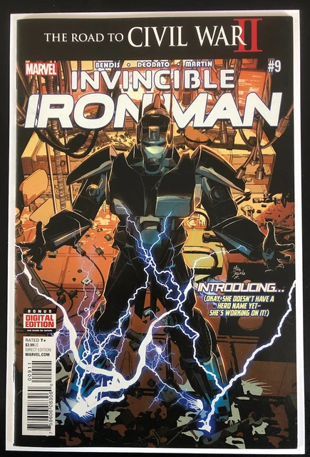 INVINCIBLE IRON MAN #9 1st Full Appearance Riri Williams IRONHEART Key 2015