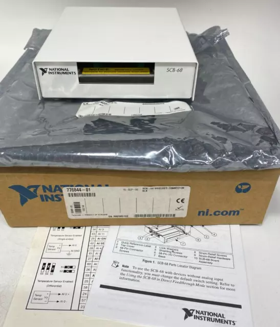 National Instruments NI SCB-68 Connector Block / Screw Terminal USED