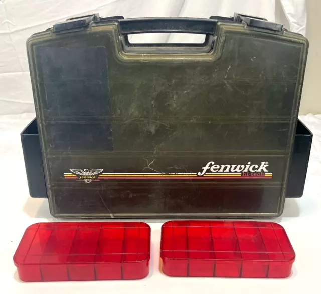 VINTAGE FENWICK 30 Tackle Box Double Sided Storage Lots of Compartments  $19.99 - PicClick