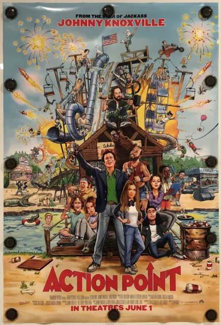 ACTION POINT Original 27" X 40" DS/Rolled Movie Poster - 2018 - JOHNNY KNOXVILLE