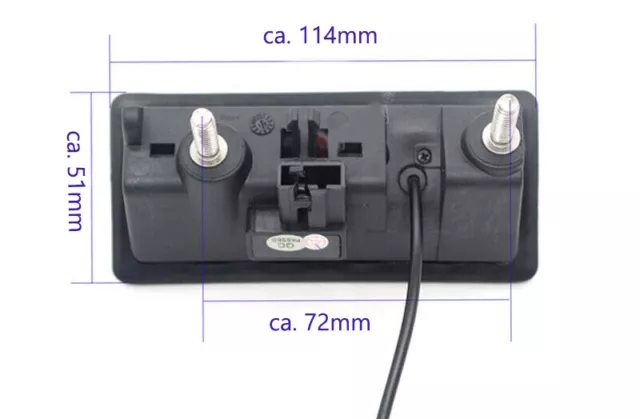 Rückfahrkamera Griff Grifftaster Taster Farbe f. VW PASSAT TIGUAN SHARAN Touareg 2