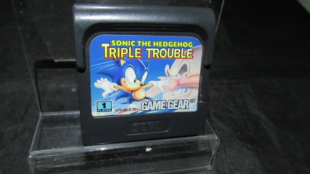 Jeu SEGA Game Gear - Sonic Triple Trouble - Version PAL - Très Bon état Avec Boîte