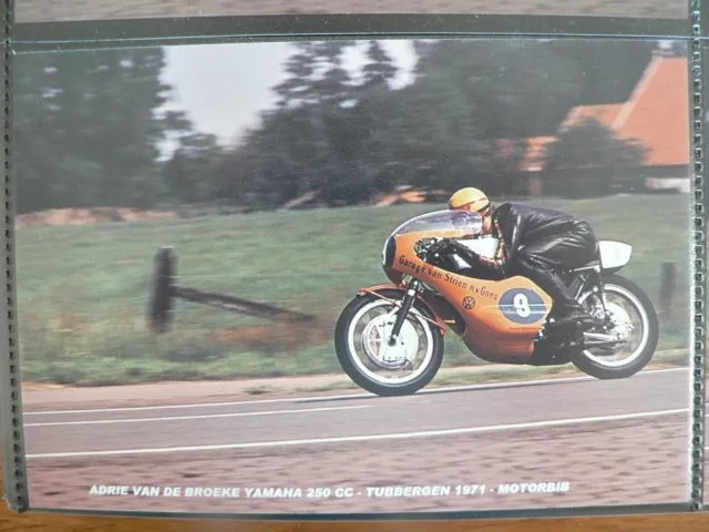 S0104-Adrie Vd Broeke Yamaha 250 Cc Tubbergen 1971 V Strien Photo Color Moto Gp