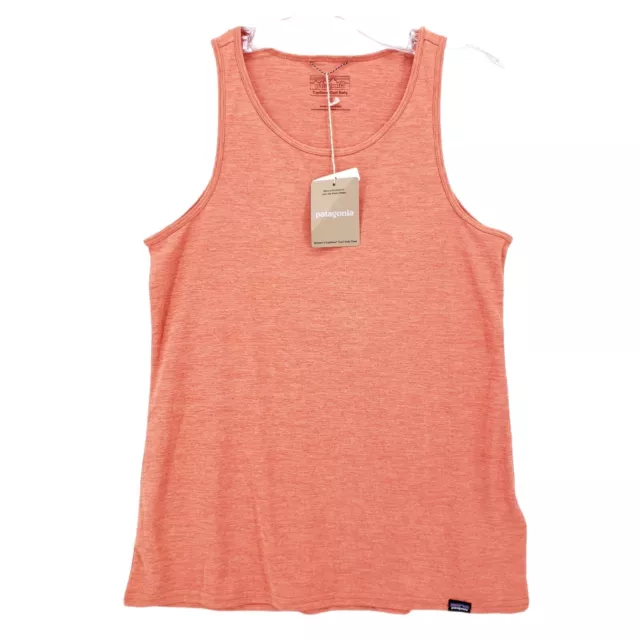 NWT PATAGONIA Womens Capilene Cool Daily Tank Top Quartz Coral X-Dye SMALL