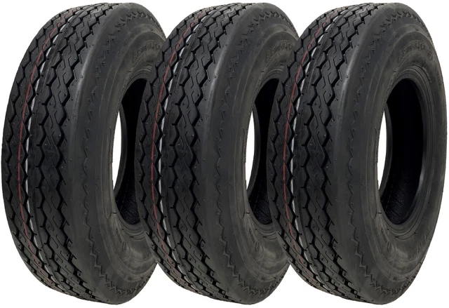 4.80/4.00-8 Wanda Remorque Pneus 6ply Haute Vitesse Norme E Route Légal (Set 3)