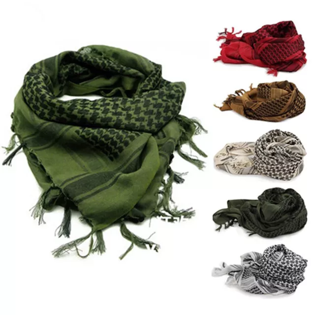 1X KeffIyeh Tactical Face Mask Shemagh Neck Scarf Military Arab Army Outdoor