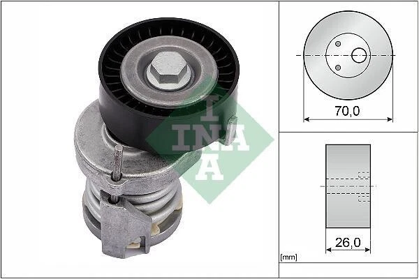 INA 534012320 Trapézoïdale Tendeur Courroie Pour Audi Seat Skoda VW