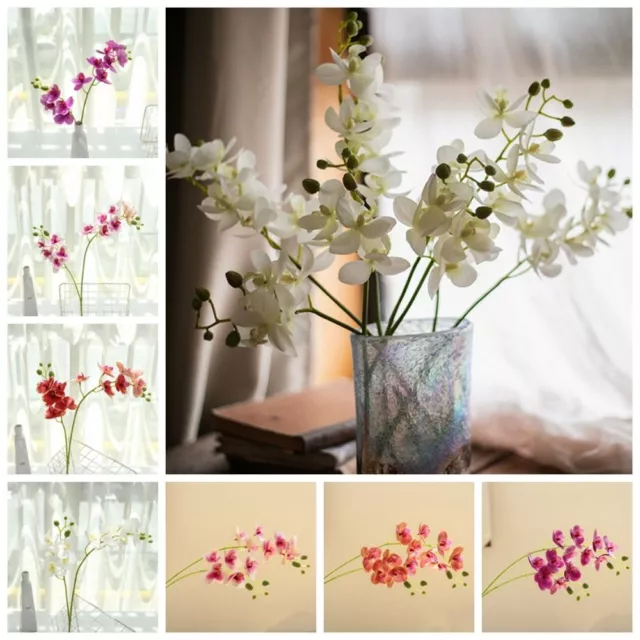 12 Flower Artificial Orchids Flower 3D Printing Simulation Flower  Home Decor