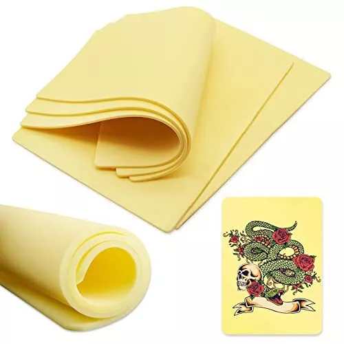 Tvvcalk Pelle Sintetica Tattoo 3mm, 5 Pezzi Pelle Pratica del Tatuaggio, (j9o)