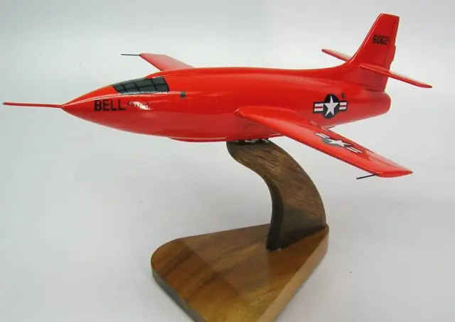X-1 Glamorous Glennis X1 Airplane Wood Model Replica Small Free Shipping
