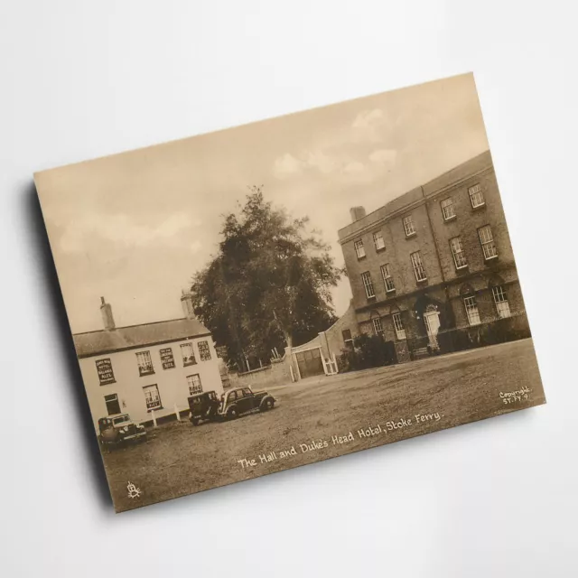 A3 PRINT - Vintage Norfolk - The Hall and Duke's Head Hotel, Stoke Ferry
