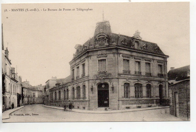 Theme LA POSTE - Post Office - CPA 78 - MANTES - La Poste