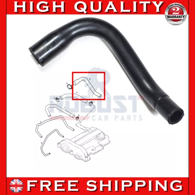 Engine Breather Rocker Cover Vent Hose For Vauxhall Opel Astra G H Corsa 5656121